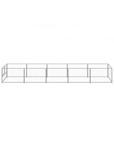 Gabbia per Cani Argento 5 m² in Acciaio