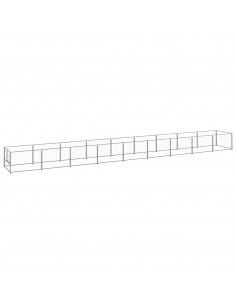 Gabbia per Cani Argento 9 m² in Acciaio 2