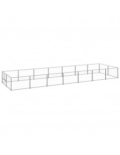 Gabbia per Cani Argento 14 m² in Acciaio 2