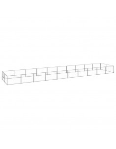 Gabbia per Cani Argento 20 m² in Acciaio 2