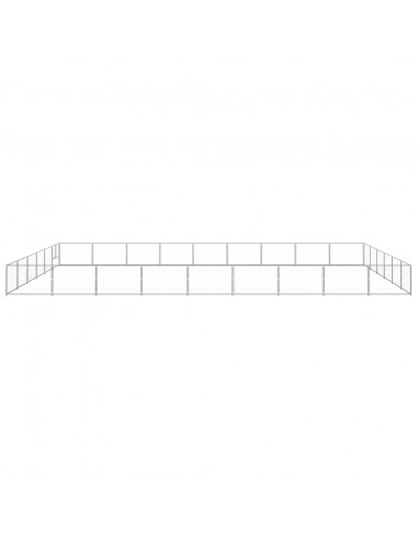 Gabbia per Cani Argento 54 m² in Acciaio