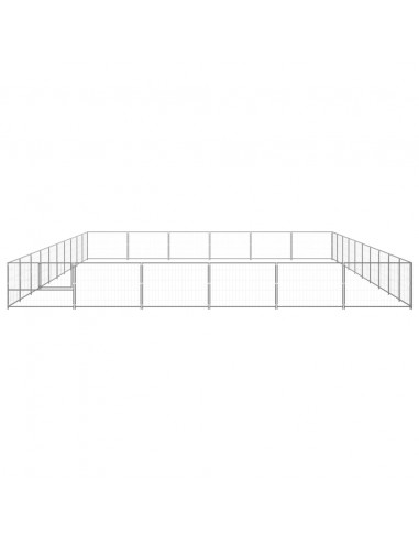 Gabbia per Cani Argento 60 m² in Acciaio