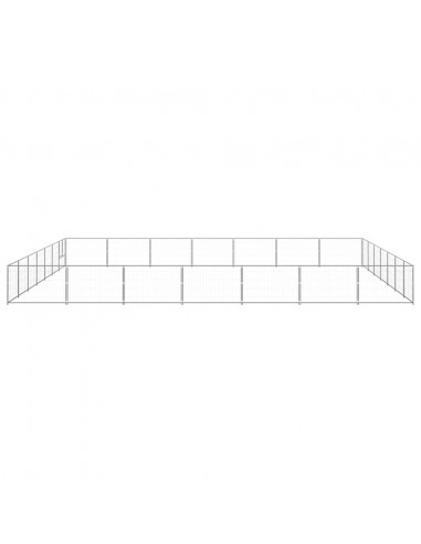 Gabbia per Cani Argento 49 m² in Acciaio