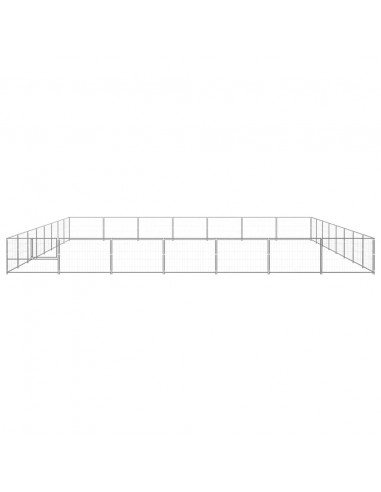 Gabbia per Cani Argento 56 m² in Acciaio