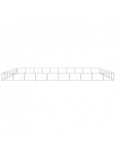 Gabbia per Cani Argento 70 m² in Acciaio