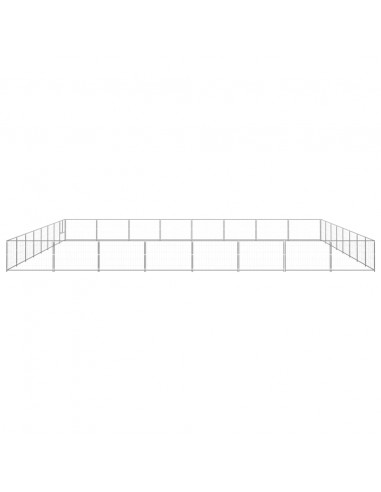 Gabbia per Cani Argento 64 m² in Acciaio