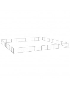 Gabbia per Cani Argento 81 m² in Acciaio 2