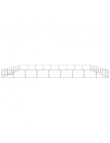 Gabbia per Cani Argento 81 m² in Acciaio