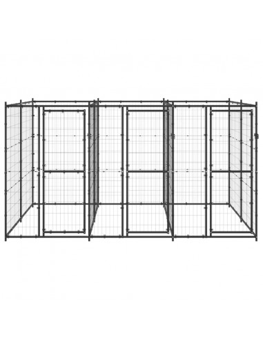 Gabbia per Cani da Esterno in Acciaio 7,26 m²