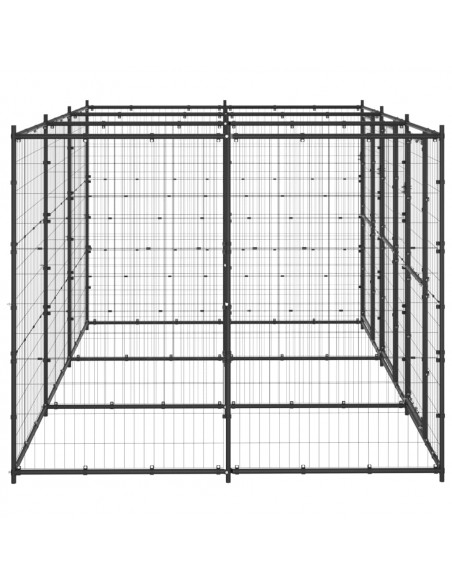 Gabbia per Cani da Esterno in Acciaio 7,26 m²