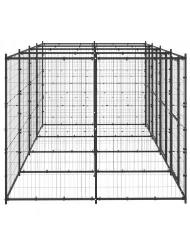 Gabbia per Cani da Esterno in Acciaio 9,68 m²