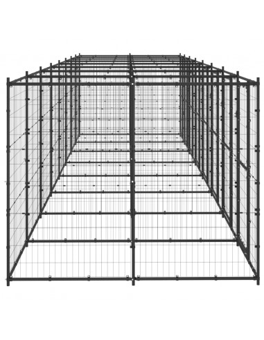 Gabbia per Cani da Esterno in Acciaio 19,36 m²