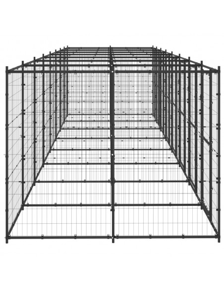 Gabbia per Cani da Esterno in Acciaio 19,36 m²