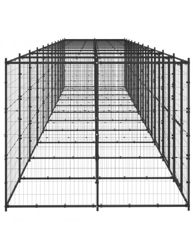 Gabbia per Cani da Esterno in Acciaio 26,62 m²