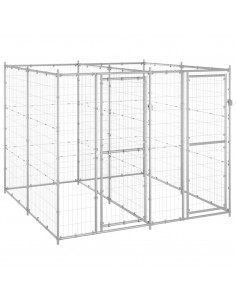 Gabbia per Cani da Esterno in Acciaio Zincato 4,84 m² 2