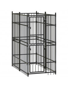 Gabbia per Cani da Esterno in Acciaio 1,84 m² 2