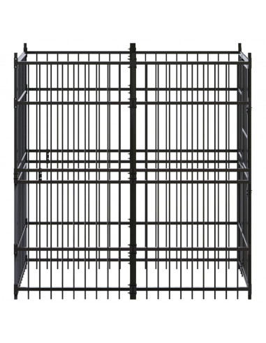 Gabbia per Cani da Esterno in Acciaio 1,84 m²