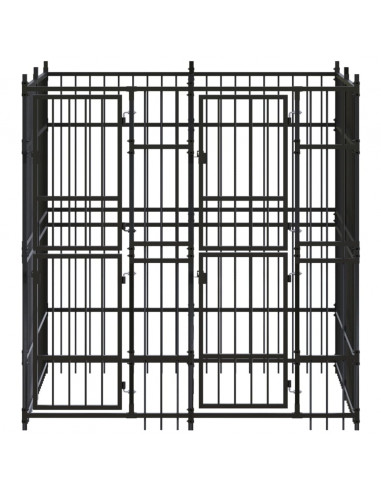 Gabbia per Cani da Esterno in Acciaio 3,69 m²