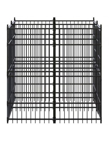 Gabbia per Cani da Esterno in Acciaio 3,69 m²