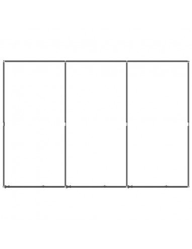 Gabbia per Cani da Esterno in Acciaio 5,53 m²