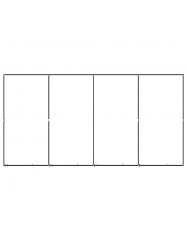 Gabbia per Cani da Esterno in Acciaio 7,37 m²