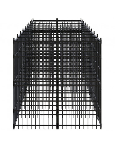 Gabbia per Cani da Esterno in Acciaio 16,59 m²