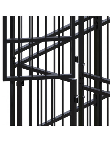 Gabbia per Cani da Esterno in Acciaio 16,59 m²