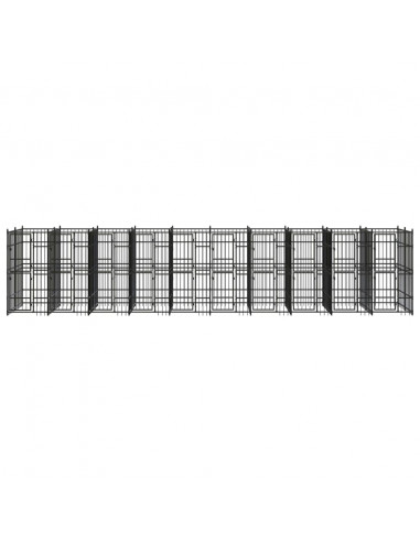 Gabbia per Cani da Esterno in Acciaio 18,43 m²