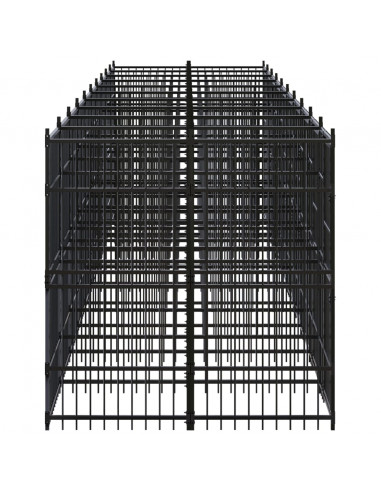 Gabbia per Cani da Esterno in Acciaio 18,43 m²