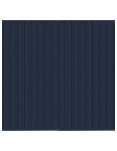 Gabbia per Cani da Esterno con Tetto in Acciaio 3,69 m²