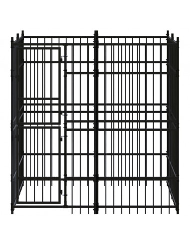 Gabbia per Cani da Esterno in Acciaio 3,69 m²