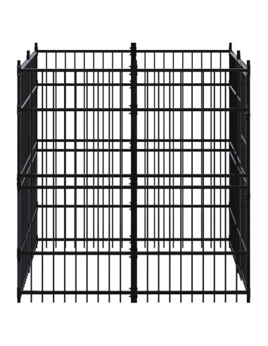 Gabbia per Cani da Esterno in Acciaio 3,69 m²