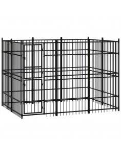 Gabbia per Cani da Esterno in Acciaio 5,53 m² 2