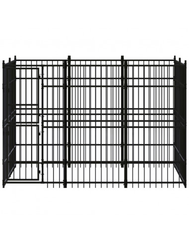 Gabbia per Cani da Esterno in Acciaio 5,53 m²