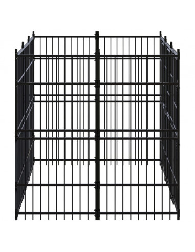 Gabbia per Cani da Esterno in Acciaio 5,53 m²