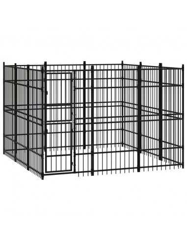 Gabbia per Cani da Esterno in Acciaio 8,29 m²