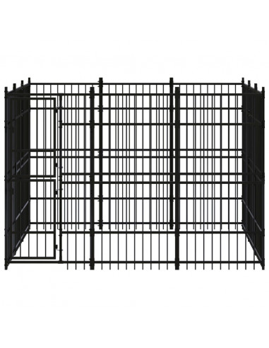 Gabbia per Cani da Esterno in Acciaio 8,29 m²