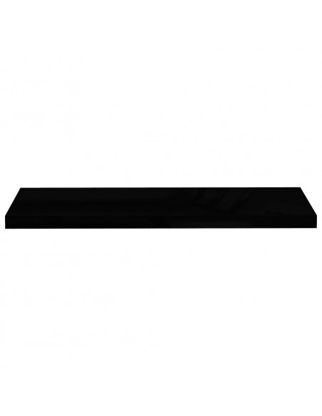 Scaffale a Parete Grigio Lucido 90x23,5x3,8 cm in MDF
