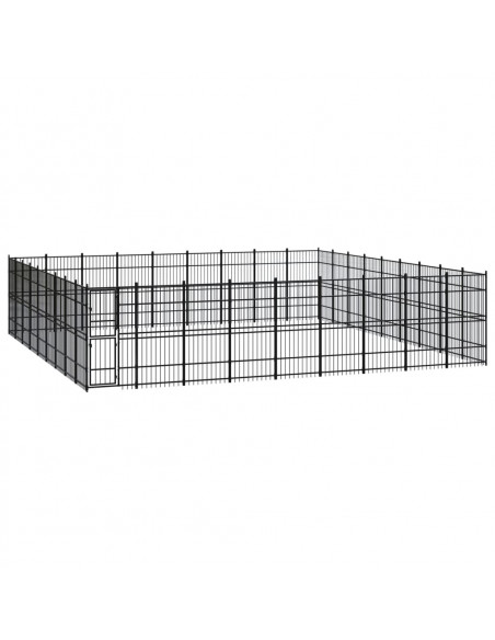 Gabbia per Cani da Esterno in Acciaio 74,65 m²