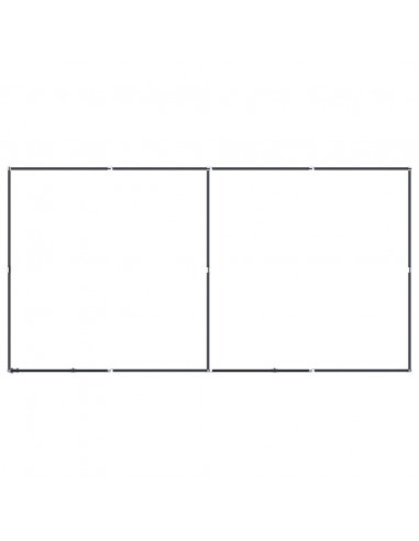 Gabbia per Cani da Esterno in Acciaio 7,37 m²