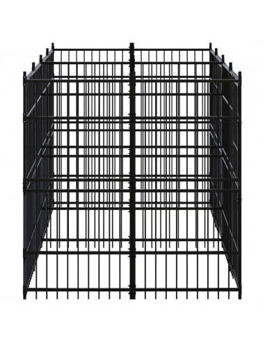 Gabbia per Cani da Esterno in Acciaio 11,06 m²