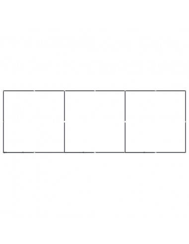 Gabbia per Cani da Esterno in Acciaio 11,06 m²