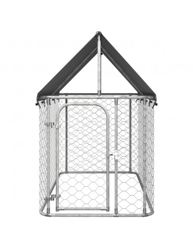 Gabbia per Cani da Esterno con Tetto 200x100x150 cm