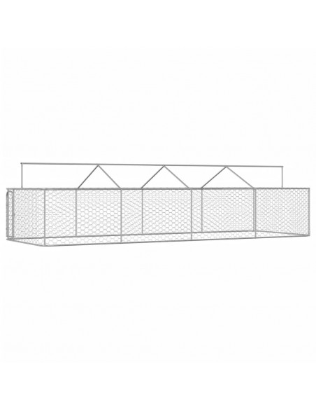 Gabbia per Cani da Esterno con Tetto 600x200x150 cm