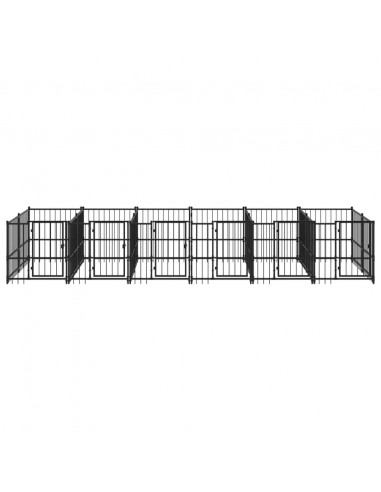 Gabbia per Cani da Esterno in Acciaio 11,26 m²