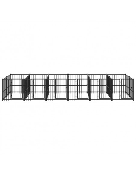 Gabbia per Cani da Esterno in Acciaio 11,26 m²