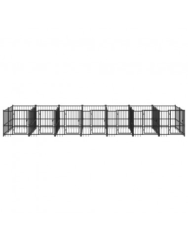 Gabbia per Cani da Esterno in Acciaio 13,14 m²