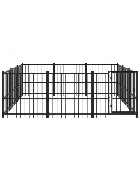 Gabbia per Cani da Esterno in Acciaio 8,47 m²