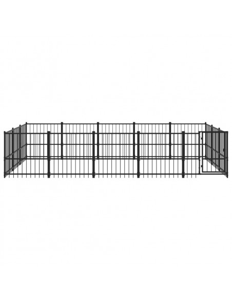 Gabbia per Cani da Esterno in Acciaio 14,11 m²