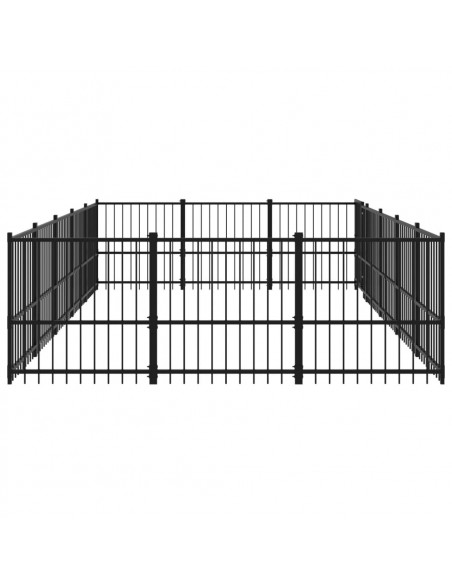 Gabbia per Cani da Esterno in Acciaio 14,11 m²